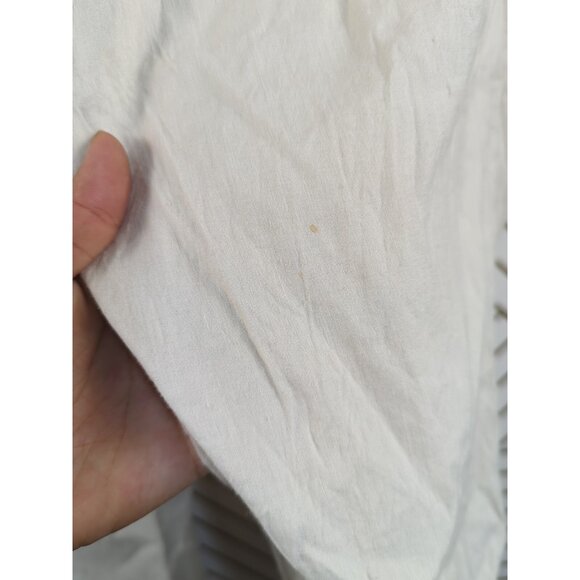 BCBGMAXAZRIA Women's Y2k Vtg Cropped Capri Tan Beige Pants Tie Waist Size 6 - Picture 9 of 9